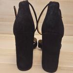 Sam Edelman {11}  Yancy Block Heel Ankle Strap Sandals in Black Suede Photo 7