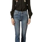 Revolve X Boyish Jeans Women’s 27 The Dempsey High Rise Slim Straight Leg Blue Photo 0