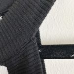 Monteau Los Angeles Striped Sleeveless Bodysuit XS Black White Ribbed Stretch Photo 2