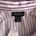 Lane Bryant Lane‎ Bryant Womens Button Down Shirt Size 18 Or 20 Striped Business Office Work Photo 3