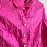 Banana Republic NWT Pink Non Iron Button Down Blouse Womens 2 Career Barbie Photo 1