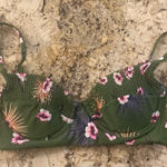 Tori Praver  Swimwear Green Floral Bikini Top Small Support Beach‎ Swim Vacation Photo 0