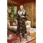 NWT New Aratta Charlene Kimono Dress M Black Floral Sequin MSRP $222 Size M Photo 4