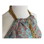 Anthropologie Womens  Rush Floral Beaded Neckline Choker Silk Sleeveless Top -  6 Photo 1