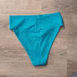 Aerie  Real Good High Cut Cheeky Blue Bikini Bottoms Size XL Photo 3