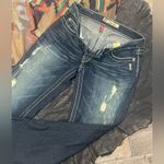 BKE Women's  Sabrina Stretch Low Rise Boot Cut Jean Med Wash Chunky Side … Photo 3