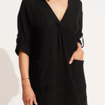 Seafolly  Black V-Neck Swim Cover-Up Photo 0