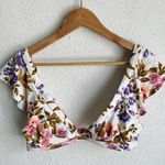 Tori Praver Swimwear Tori Praver Valentina Hollywood Floral Ruffle Bikini Top in Star Sz Medium Photo 3
