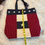 Vintage Boyds Home Collection Tote Bag Americana Patriotic Chambray Bear Stars Photo 8
