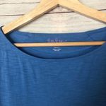 Lilly Pulitzer Solid Blue Pima Cotton Cassie 3/4 Sleeve T-Shirt Shift Dress XS Photo 5