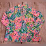 Lilly Pulitzer  Top Size Large Blue Skipper Popover Coral Reef Shirt Pullover Photo 0