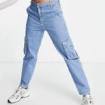 Levi's Levi’s Loose Cargo Work Pants Jeans Women’s Size 27 Light Wash Retro Baggy Blue Photo 0