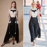 Altuzarra Apollonia Crochet Bustier Linen Silk Maxi Dress Black Size 34FR (2 US) Photo 1