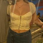 Princess Polly Bustier Allyson Crop Top In Yellow Photo 0