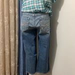 Aeropostale Distressed Crop Denim Capri Jeans Photo 4