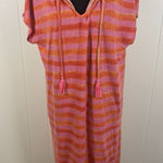 Tommy Bahama  pink orange stripe linen blend dress medium t shirt dress Photo 0