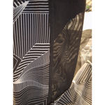 Danskin  Size M 8-10 Womens Black/White See Through Inserts Yoga Leggings Photo 2