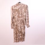 Jason Wu Silk Chiffon Camo Floral Flower Print Pattern Belted Shirt Dress 2 Photo 3
