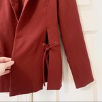 Prabal Gurung Red Tie Blazer Size 2 Photo 4