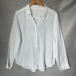 Xirena Shirt Size M White Button Down Long Sleeve Cotton Modern Size M Photo 1