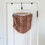 Reformation  | 100% Linen‎ Dillon Strapless Bandana Tube Top Minx Cheetah Print Photo 4