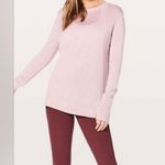 Lululemon Bring it Backbend Light Pink Open Back Sweater Photo 0