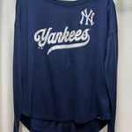 Fanatics  Navy New York Yankees Core Boat Neck Long Sleeve T-Shirt wns M NWT Photo 0