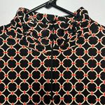 Jude Connally Chris Circle Geo Black Tan Quarter Zip Pullover Top Size L Size L Photo 3