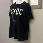 AC/DC  Cotton:On Black Relaxed Boyfriend T-Shirt Distressed Goth Grunge Small Photo 1