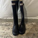 Hunter Dark Purple Tall Rain Boots Size 5 Women's 36 EU Photo 1