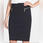 Michael Kors Ladies Black Size 12 Pencil Skirt Front Zipper Pockets NWT $85 MSRP Photo 1