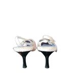 Highlights pale pink pointy toe slingback sandals with button detail size 7W Photo 1