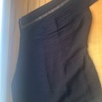 Tadashi Shoji Black Pintuck Jersey One Shoulder Gown Photo 6