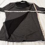 Mystree  Long Sleeve Wrap Drape Sweater Top Shirt Solid Gray Medium Casual Photo 3