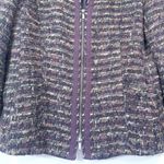 Lafayette 148 Lafayette New York 148 Academia Wool Blend Tweed Blazer Front Zipper Photo 6
