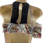 Cacique Lane Bryant White Orange Floral T-shirt Bra Black Lace Back 42D Photo 6