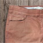 Soft Surroundings  The Ultimate Pull On Denim Stretch Jeans Womens L Rust Brown Photo 2