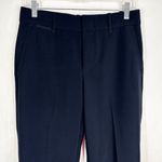 Vince  Size 4 Pants Navy Blue Trousers‎ Solid Mid Rise Slim Straight Career 1417 Photo 2