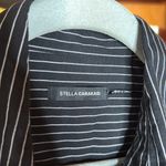 Stella Carakasi Real Life Tunic Stripe Stretch Poplin Black White Size Small Photo 5