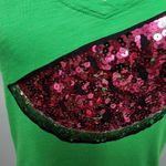 NY&CO Soho Jeans kelly green watermelon tee size medium Photo 1