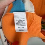 Talbots  Beach Sweater Sz XL Orange Cotton Tropical Nautical Palm Tree Summer‎ Photo 4