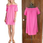 Vineyard Vines  Malibu Pink Madison Off The Shoulder Dress -Sz M 🧡🎀 Photo 1
