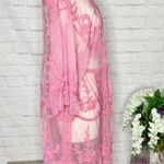 LC Lauren Conrad Lauren Conrad Pink Lace Kimono Photo 8