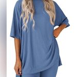 PRETTYGARDEN  Blue Casual T-Shirt set Photo 8