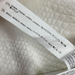 ZARA Womens Small Reptile Textured White Summer Shift Dress short sleeve Photo 9