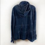 Hurley Winchester Blue Plaid Hooded Flannel Jacket Photo 4