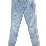 Abercrombie & Fitch Women’s Ames Distressed Low Rise Boyfriend Jeans Size 26/2R Photo 0