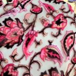 Monique Lhuillier ML  Velvet Devore Burnout Paisley Mini Dress in Pink size 10 Photo 8