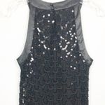 Eliza J  Black Sequin Scaly Sleeveless Dress Sz 6 Photo 5