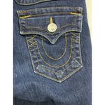 True Religion Mid Rise Jeans Womens 28 Blue Legging Flap Pockets Made in USA Photo 7